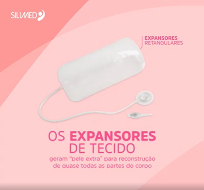 Silimed Expansores de tejido de forma cuadrada